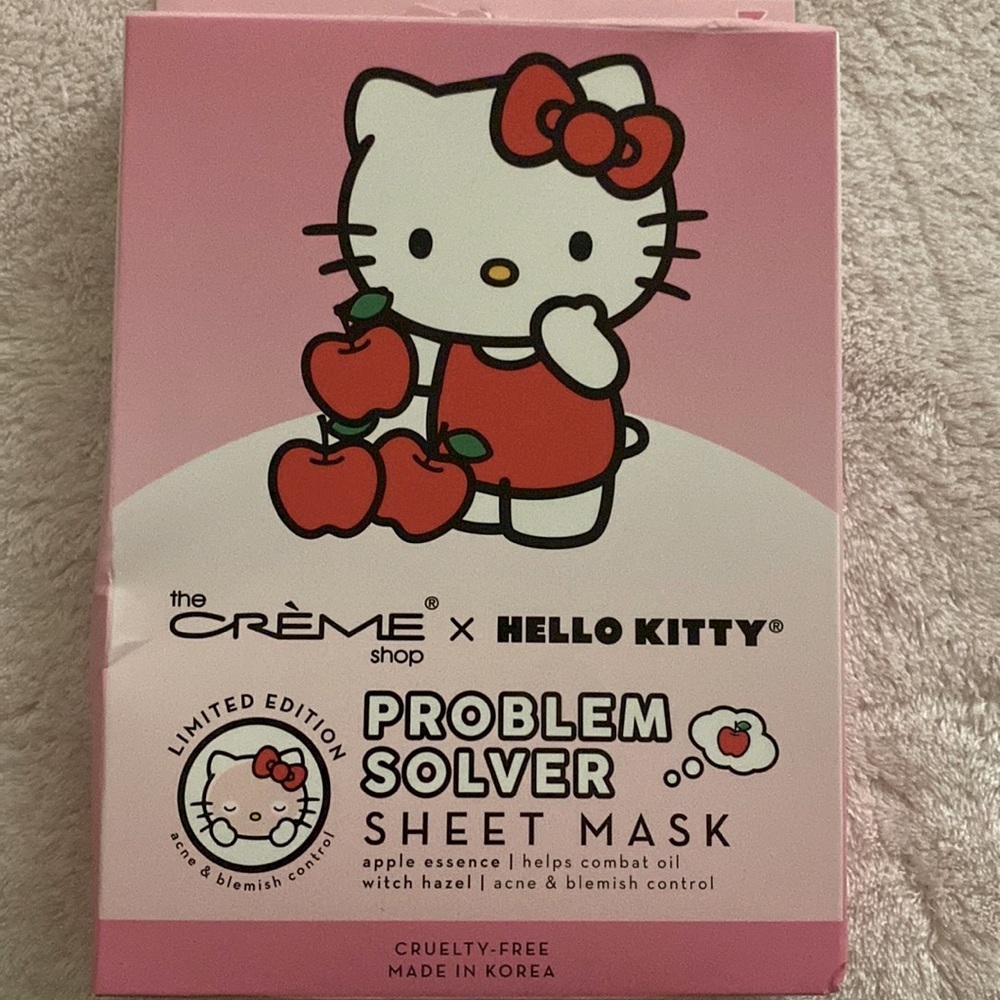 HELLO KITTY X THE CRÈME SHOP SHEET MASK 🍎